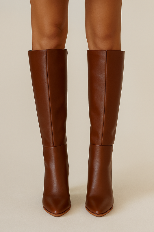 🥿 Botas Altas de Cuero Café – Edición Premium 🥿