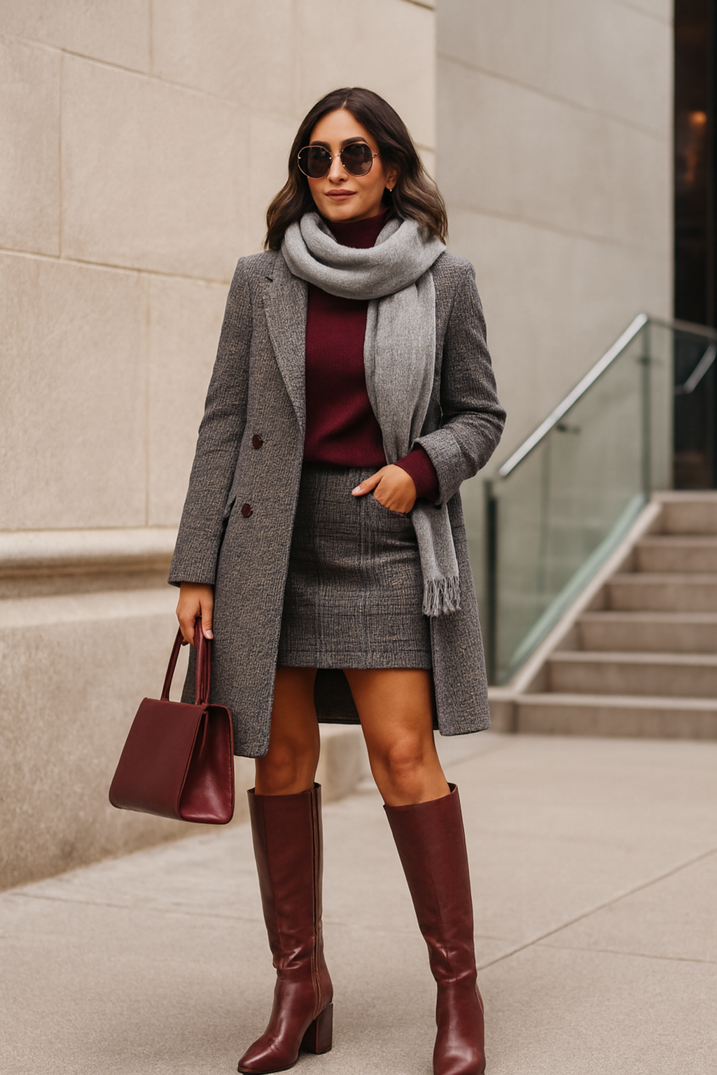 🍷 Botas Altas de Cuero Vino “Roma” 🍷